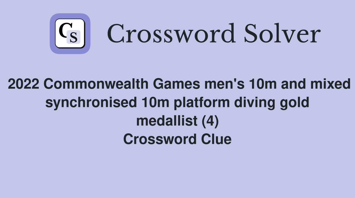 2022 Commonwealth Games men's 10m and mixed synchronised 10m platform